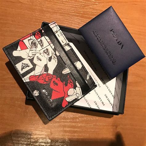 prada anime wallet|Prada card holders.